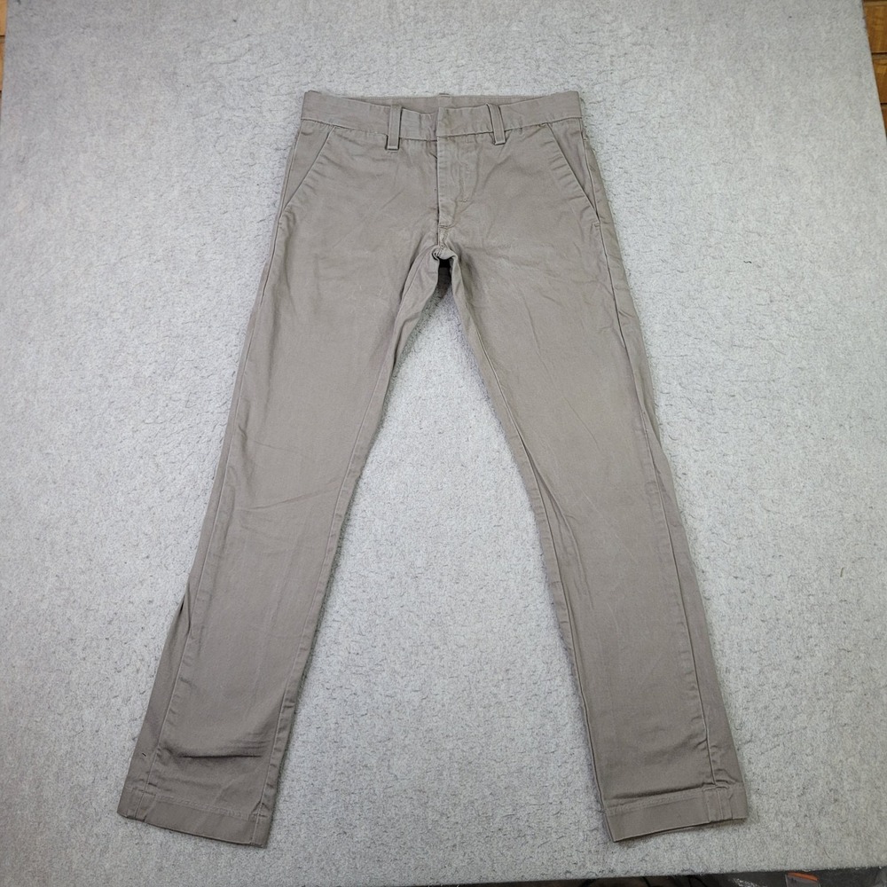 Levis Chino Pants Mens 30x30 Tan Khaki Lightweight Business Casual Flat Front